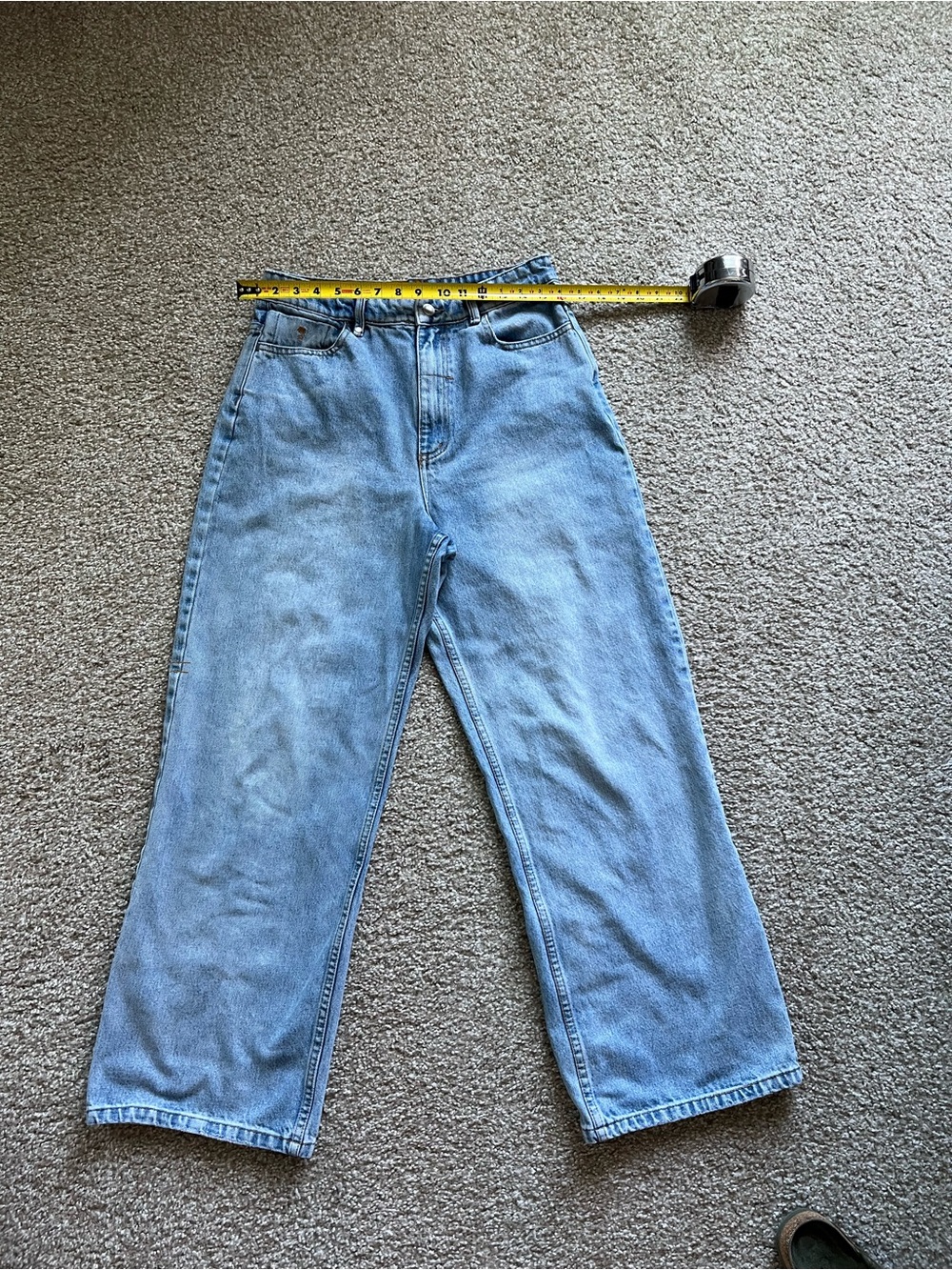 Thrills Organic 100% Cotton Light Wash Blue Wide-Leg Jeans